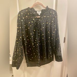 Super cute Express Star Glittery Button Blouse